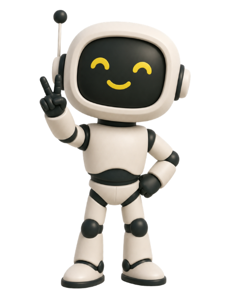 Clause & Code AI robot mascot
